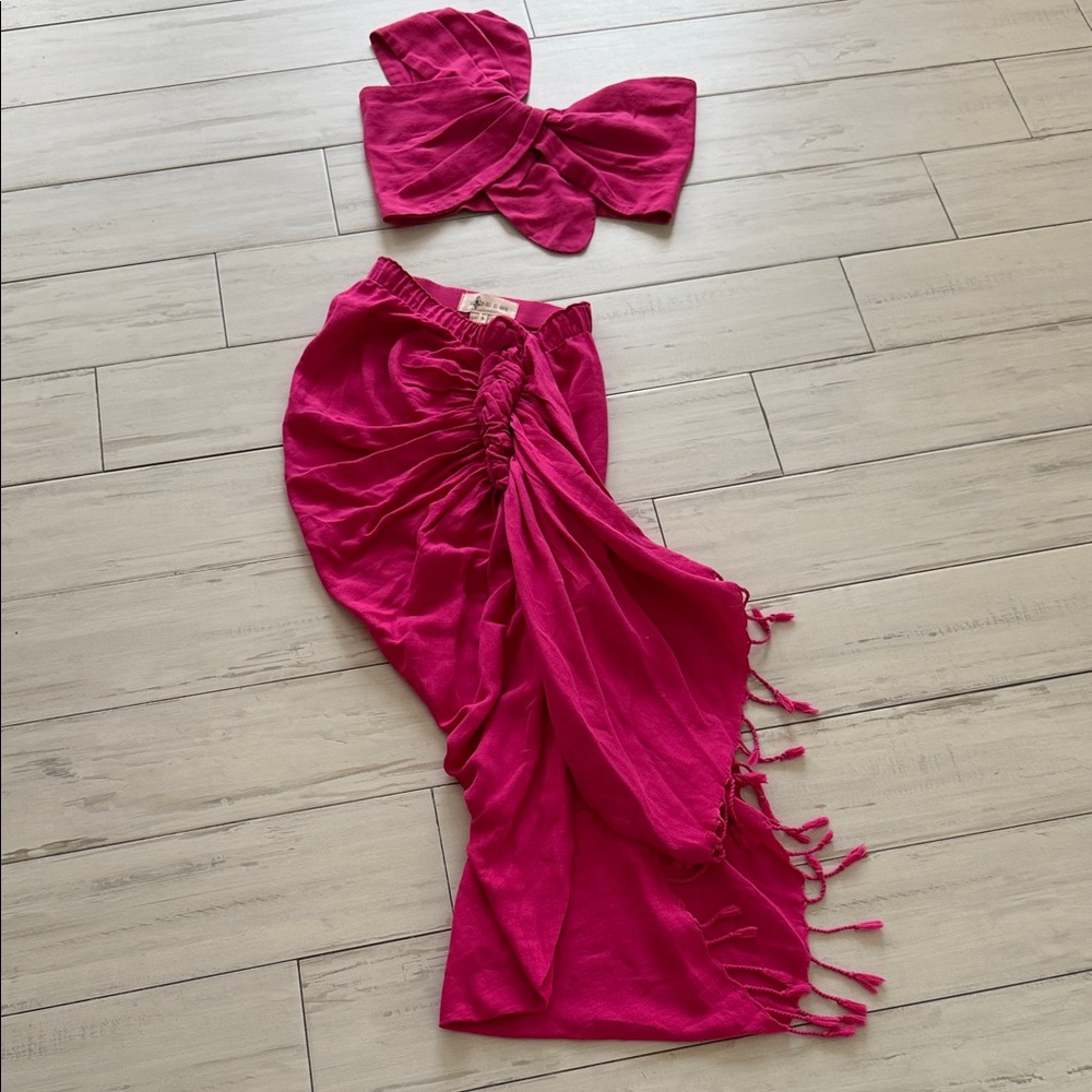 Elegant One Shoulder Pink Dress